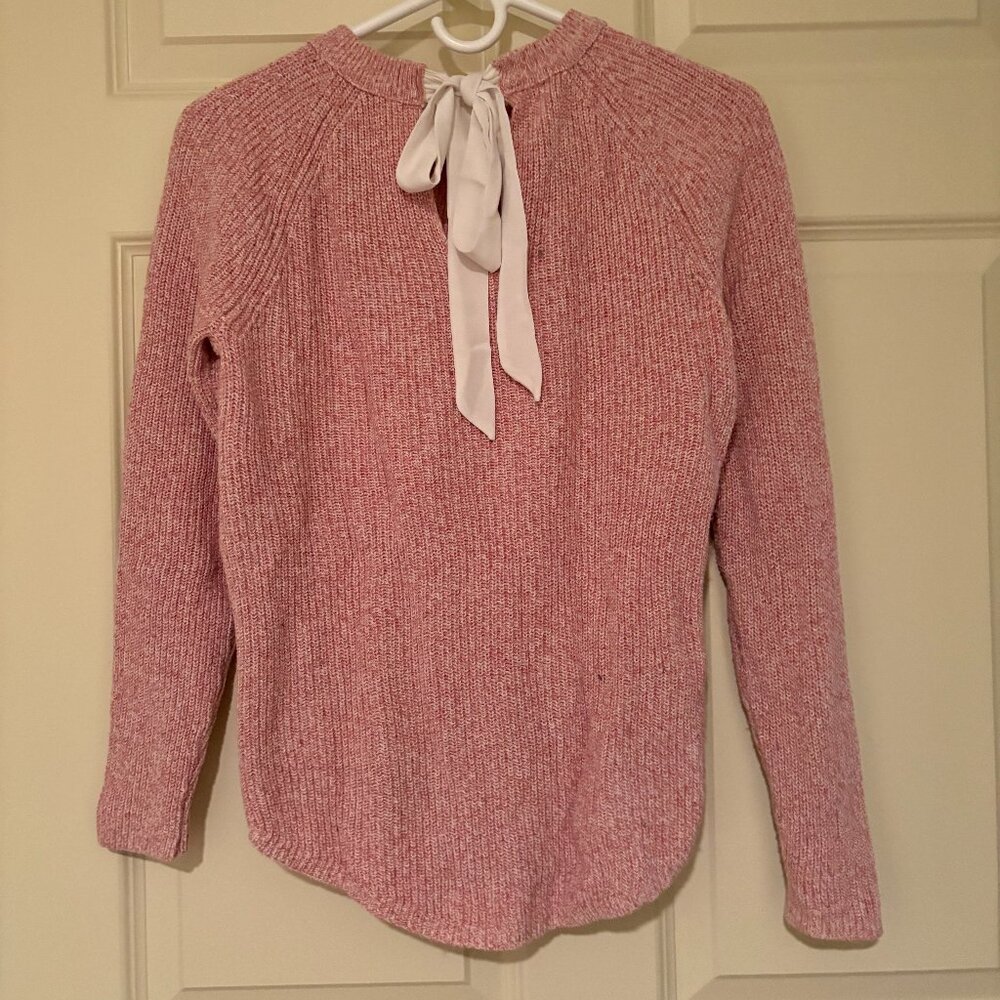 Pink Bow Back Sweater